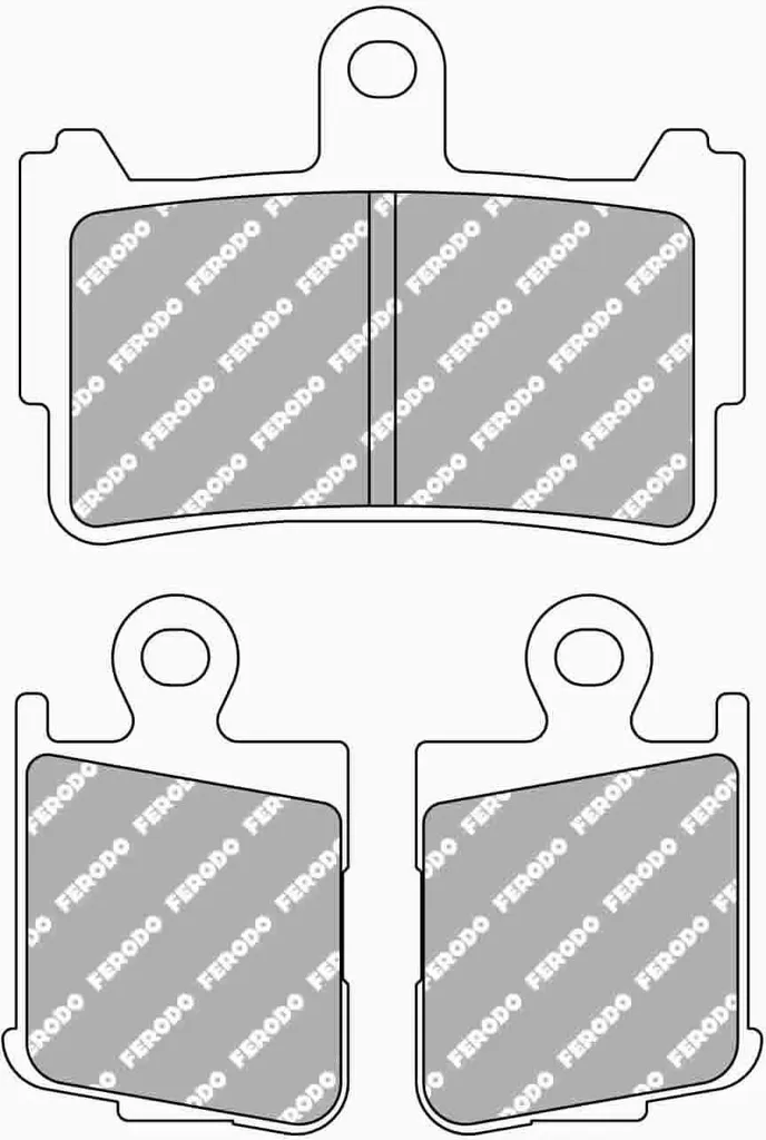 Plaquettes Ferodo FDB 2259 ST Sintergrip à Haute Puissance de Friction