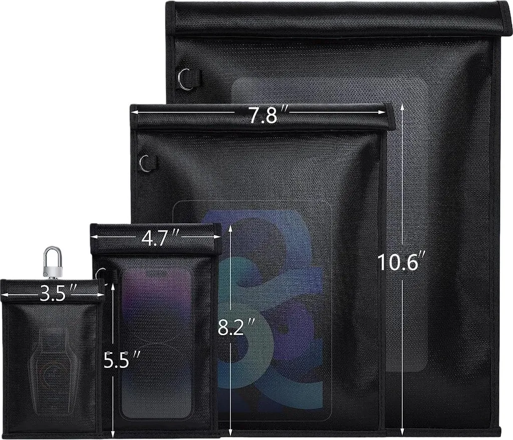 Sac Faraday Anti-Ondes et Blocage Signal RFID pour Appareils Électroniques