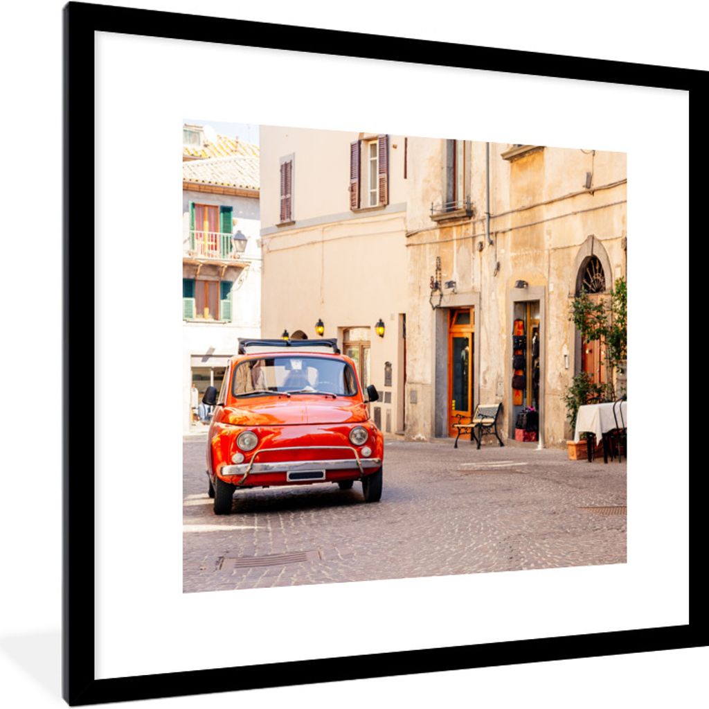 MuchoWow® Gerahmtes Poster Italien - Straße - Oldtimer - Produktbild 