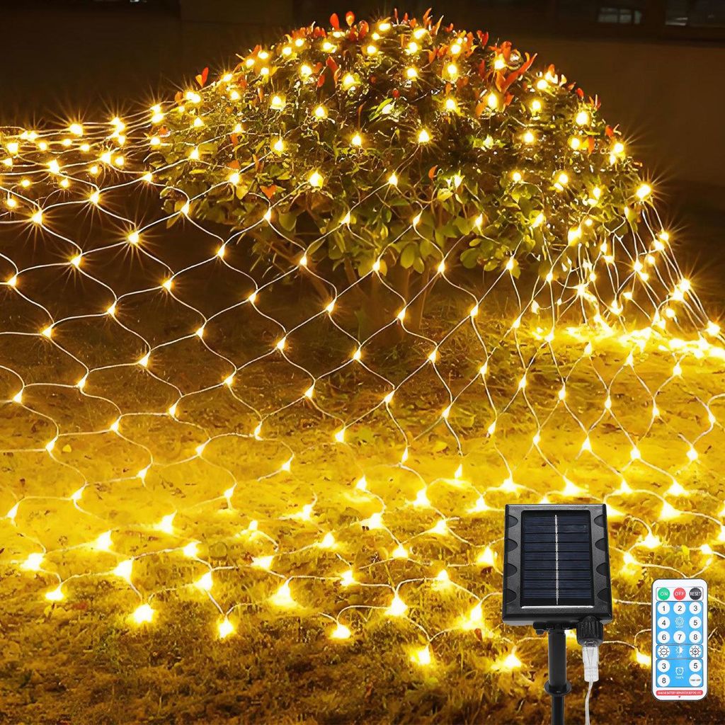 Vigevee LED solární světelná síť, 4,5 x 1,6 m, teplé bílé Obrázek produktu 
