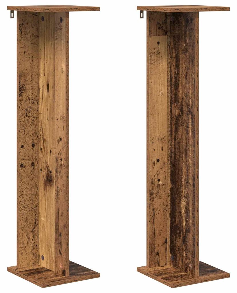 vidaXL Pflanzenständer 2 Stk. Altholz 25 x 25,5 x 100,5 cm Produktbild 