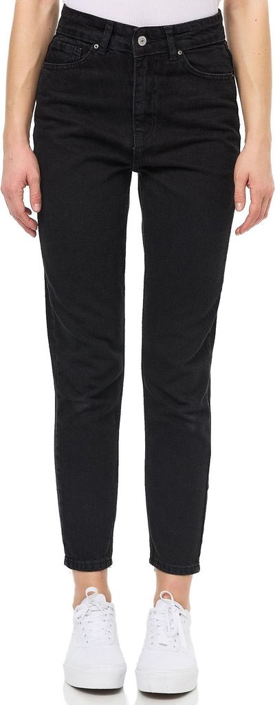 Tazzio Damen Mom Fit Jeans F129 (Schwarz, 36)