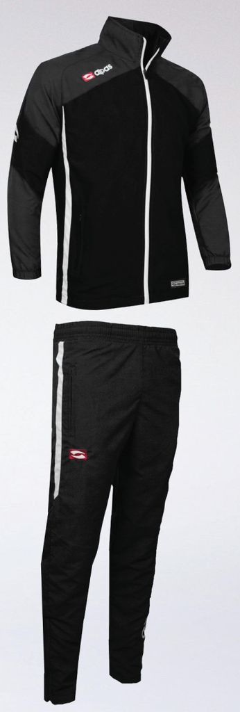 alpas Präsentationsanzug Dynamic Schwarz Gr. 116 Sportanzug Jogginganzug Freizeitanzug *AUSLAUFMODELL*