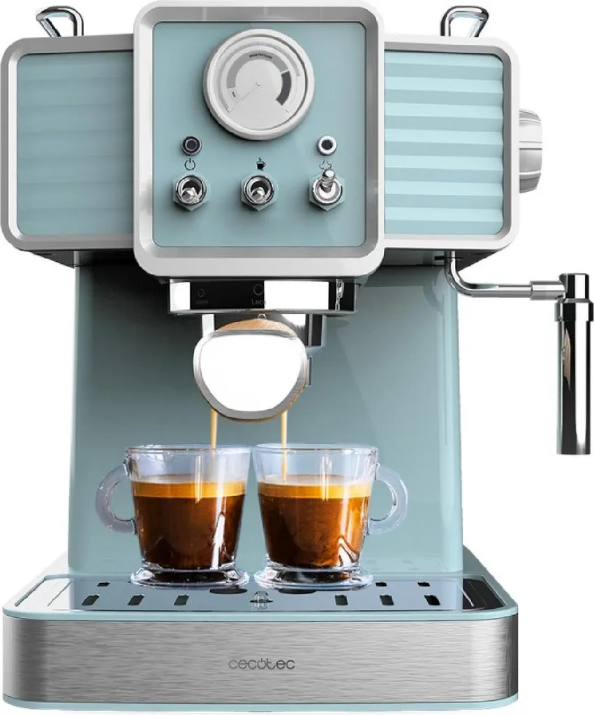 Machine à café Cecotec Power Espresso 20 1350W 20 bars Bleue