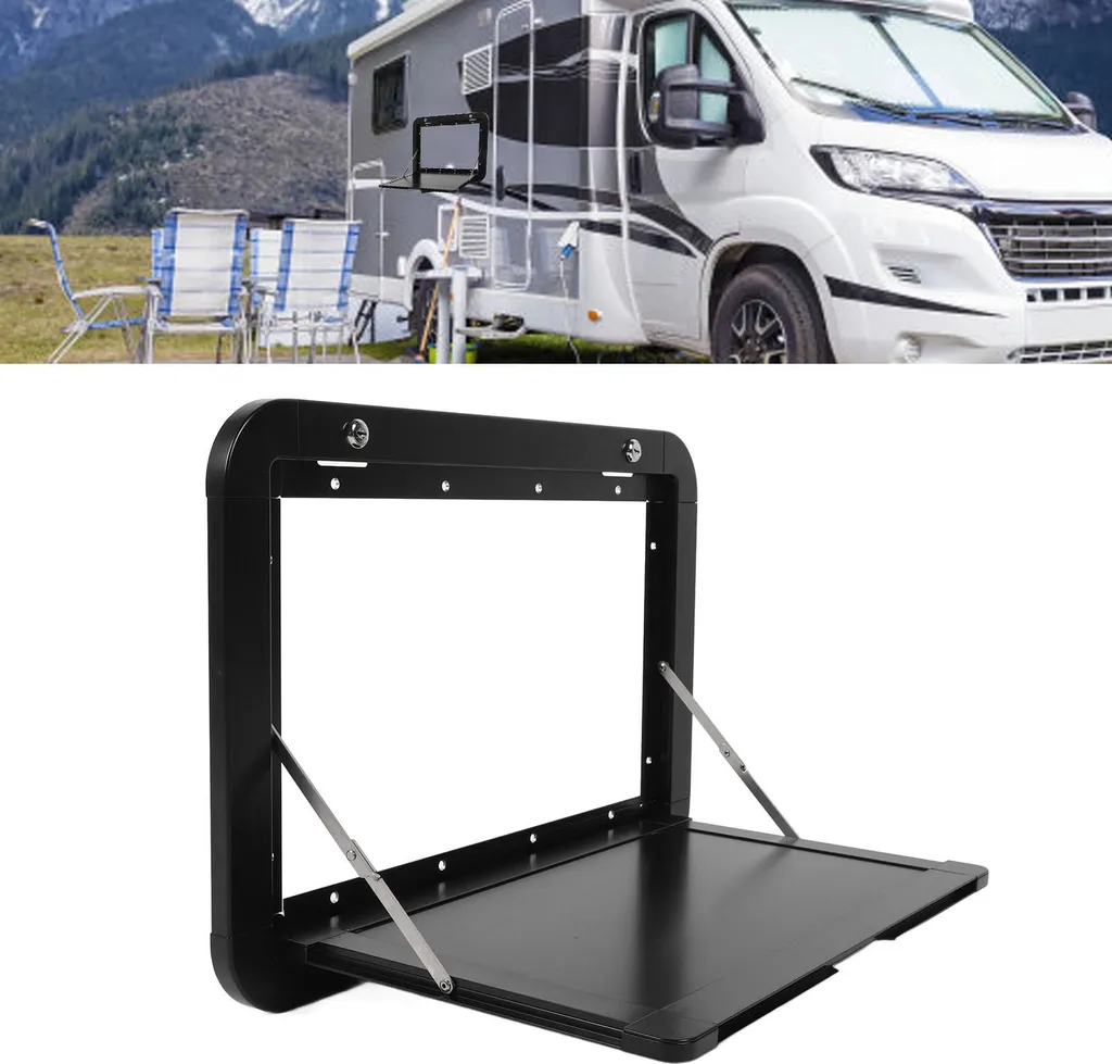 Table murale anti-vibration pour camping-car avec serrure de sécurité - 4