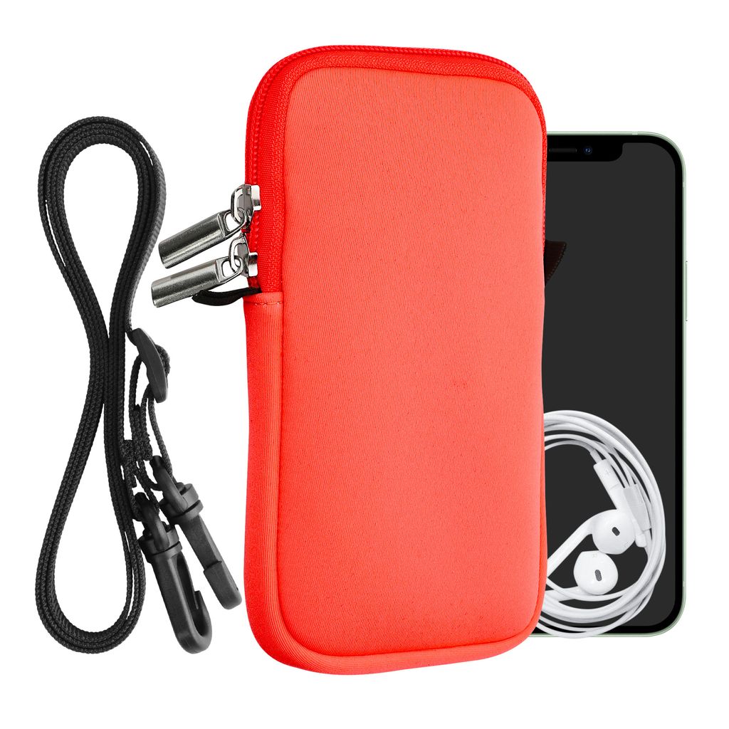 Kwmobile Handytasche Für Smartphones L - 6,5" - Neopren Handy Tasche Hülle Cover Case Schutzhuelle Grau 16 2 X 8 3 Cm Innenmasse Kwmobile