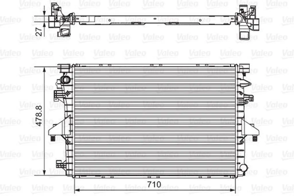 Radiateur refroidissement moteur T5 Valeo 701654 idéal pour longs trajets