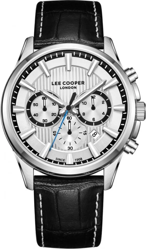 Montre Homme Noire Lee Cooper LC08239.331 Durable et Résistante aux Rayures