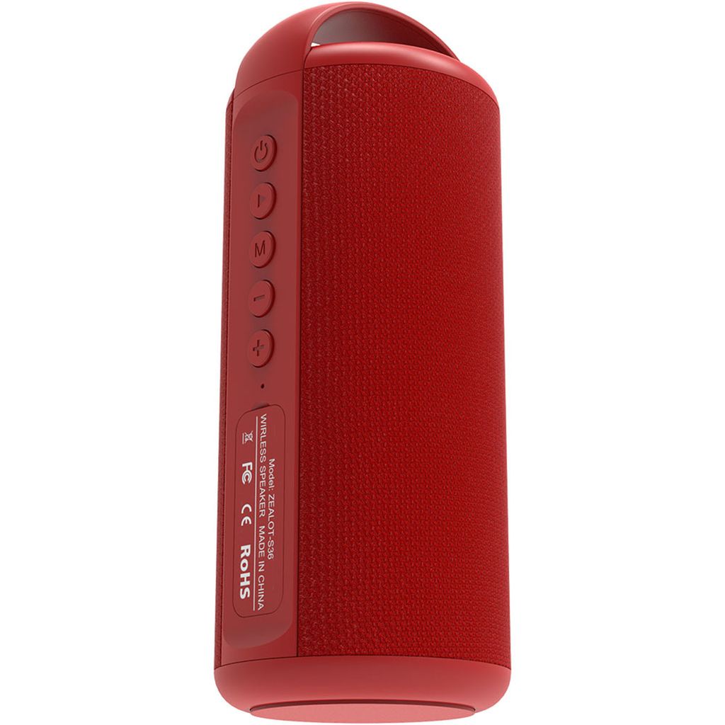 ZEALOT S36 Kabelloser BT-Lautsprecher, IPX7 wasserdicht, 5 W x 2, 1800 mAh fuer 1 Monat, tragbare HiFi-App-Aussenlautsprecher mit BT 5.0-Subwoofer