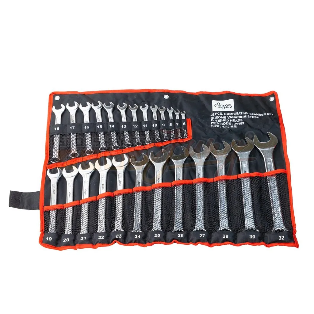 Jeu de clés 25 pcs contre boulons grippés : tailles 6 à 32 mm R.G.