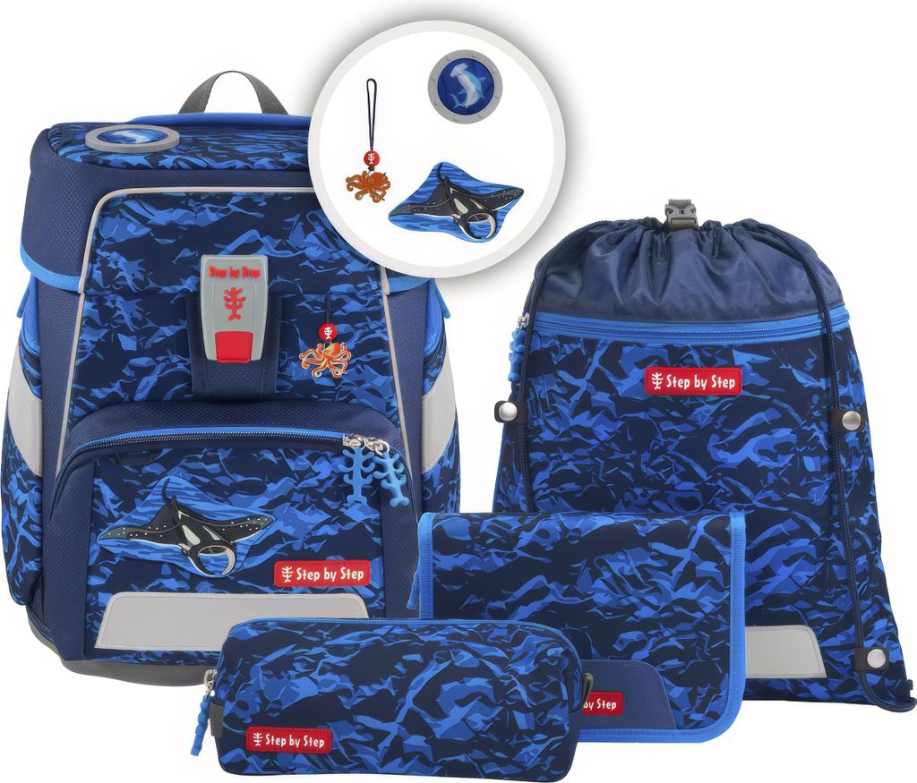 Step by Step SPACE školní taška „Manta Rio“, 5dílná sada Obrázek produktu 