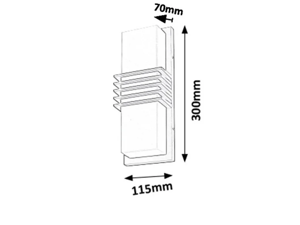 Éclairage de Terrasse LED Anthracite Rodez 12W pour Mur Extérieur - 3