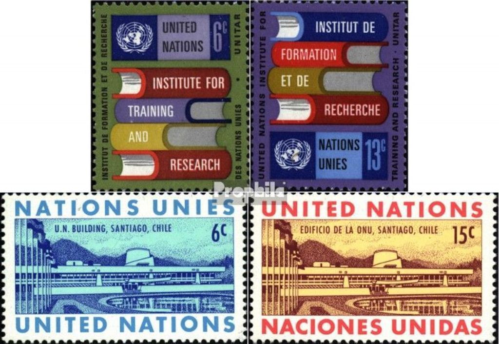 Briefmarken UNO - New York 1969 Mi 208-209,210-211 (kompl.Ausg.) postfrisch Sondermarken