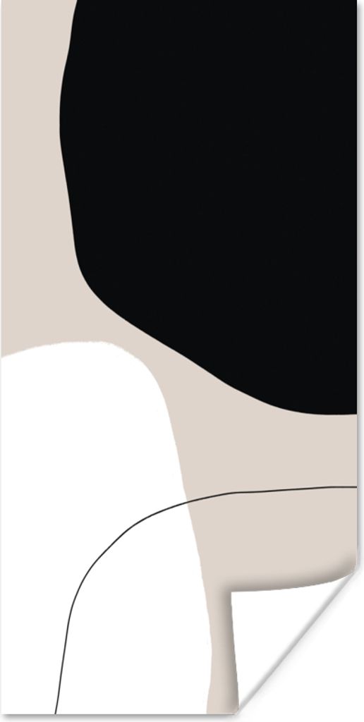 MuchoWow Poster Formulare - Abstrakt - Gestaltung 60x120 cm - Wandschmuck