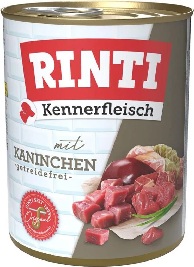 Pâtée pour chien sensible Rinti Kennerfleisch Lapin pack de 12x400g - 2