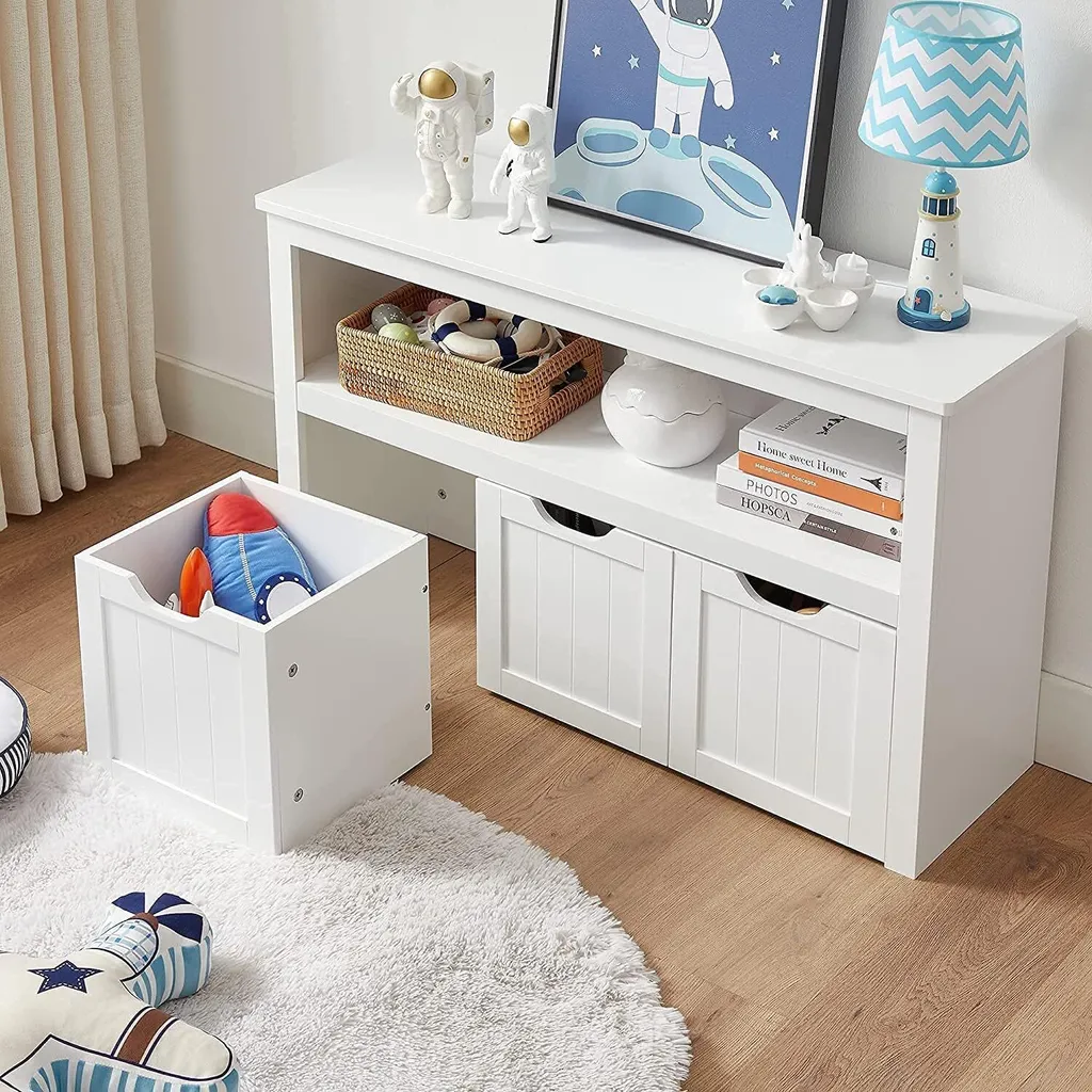Meuble de Rangement Jouets et Bibliothèque Enfant avec Coffre Amovible - 6