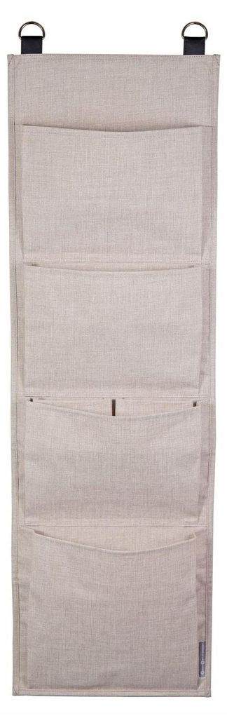 Hängendes Regal für Tür oder Wand – Türorganizer mit 4 Fächern für Schuhe, Accessoires usw. – Schuhaufbewahrungsregal aus Polyester und K...