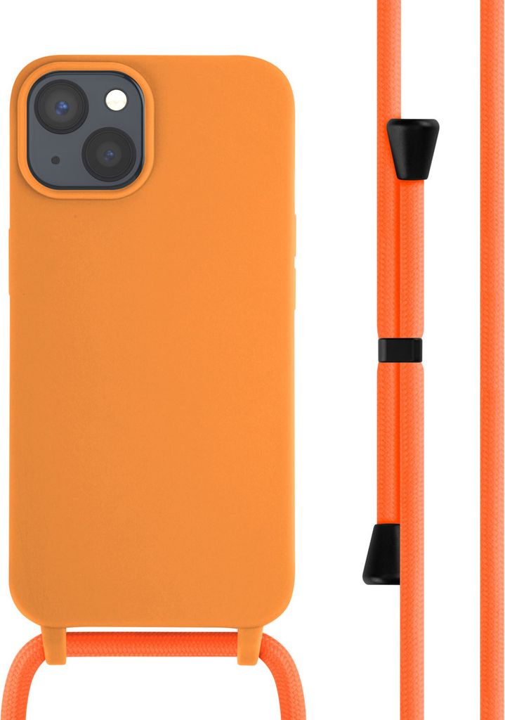 imoshion SilikonHülle mit Band iPhone 14 - Orange
