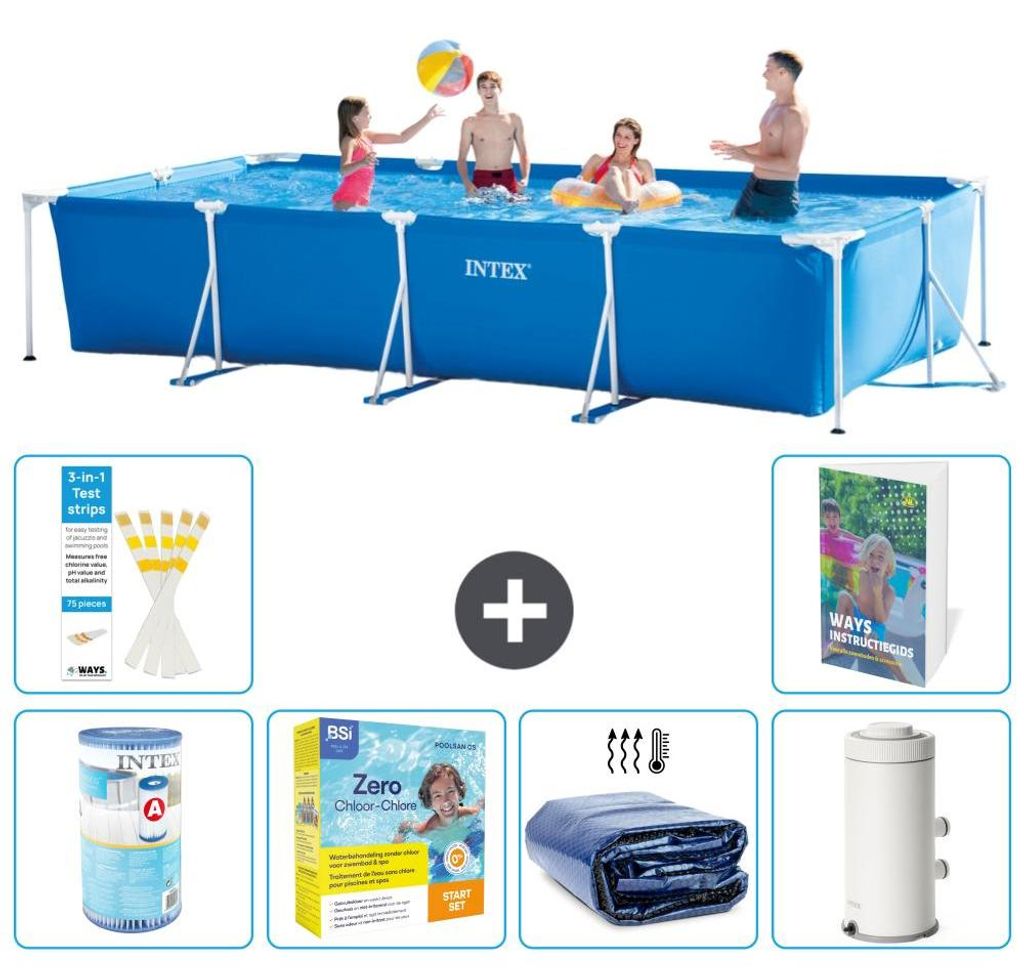 Rechteckiger Frame Pool - 450x220x84 cm - 7-teilig  S65 Produktbild 