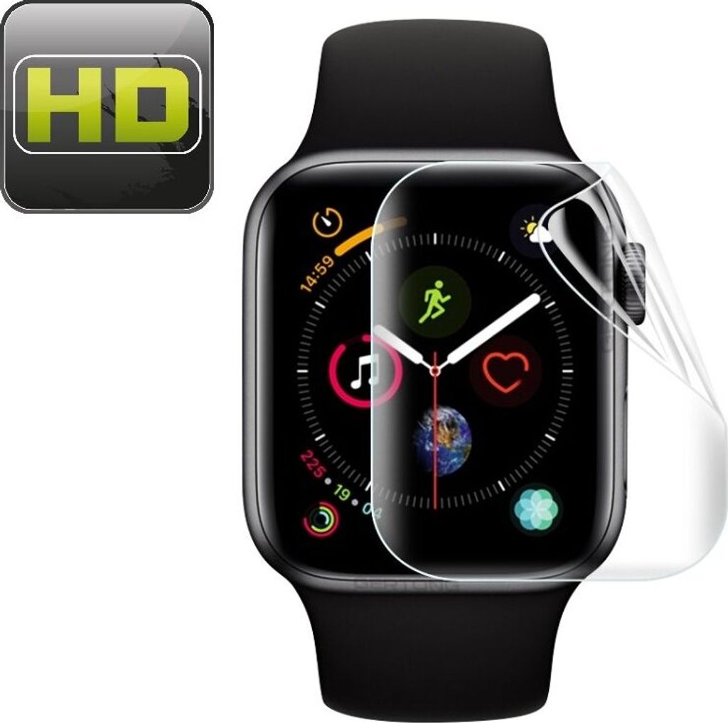 3x Displayschutzfolie für Apple Watch 4 & 5 40mm FULL COVER Displayfolie HD KLAR