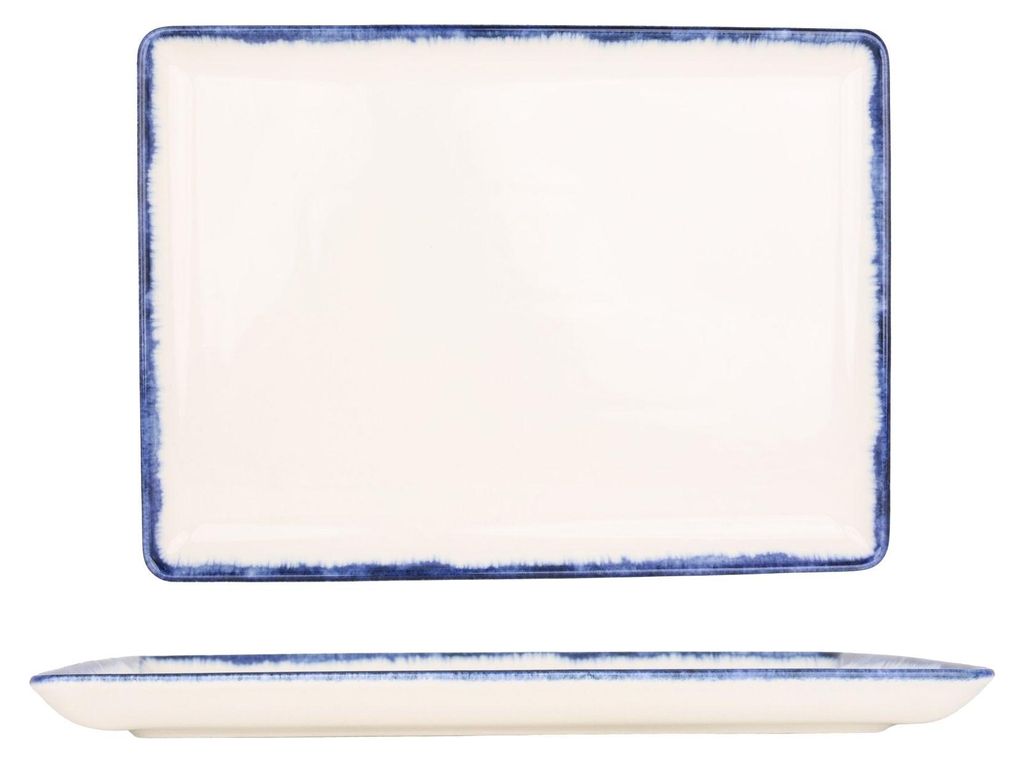 Kütahya Porselen Servierschale - Azure - Porzellan - 30x22 cm