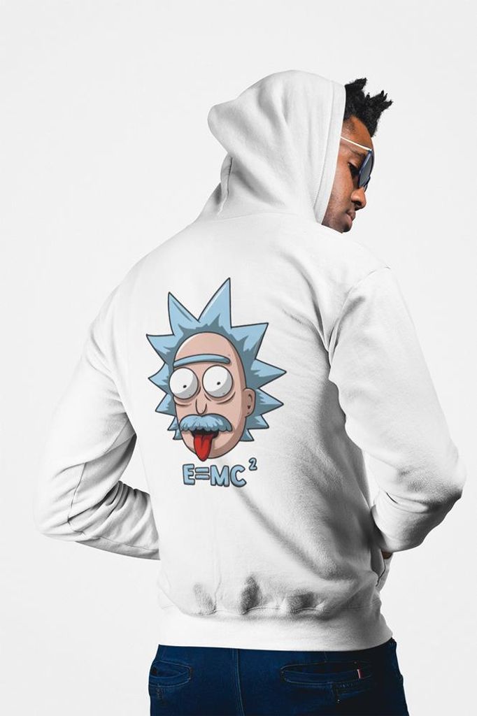 D&B Uni Hoodie ZIPMO00054 Rick And Morty Weiß-Größe S