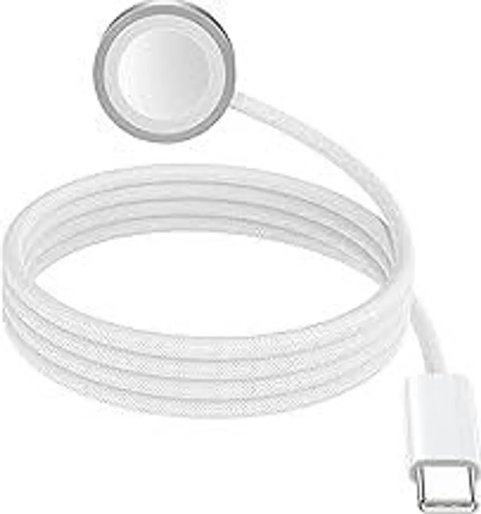Cavo di ricarica Apple Watch USB C 1M, caricabatterie rapido magnetico Caricabatterie portatile e veloce in nylon per Apple Watch Series 10/9/8/7/6/SE/5/4/3