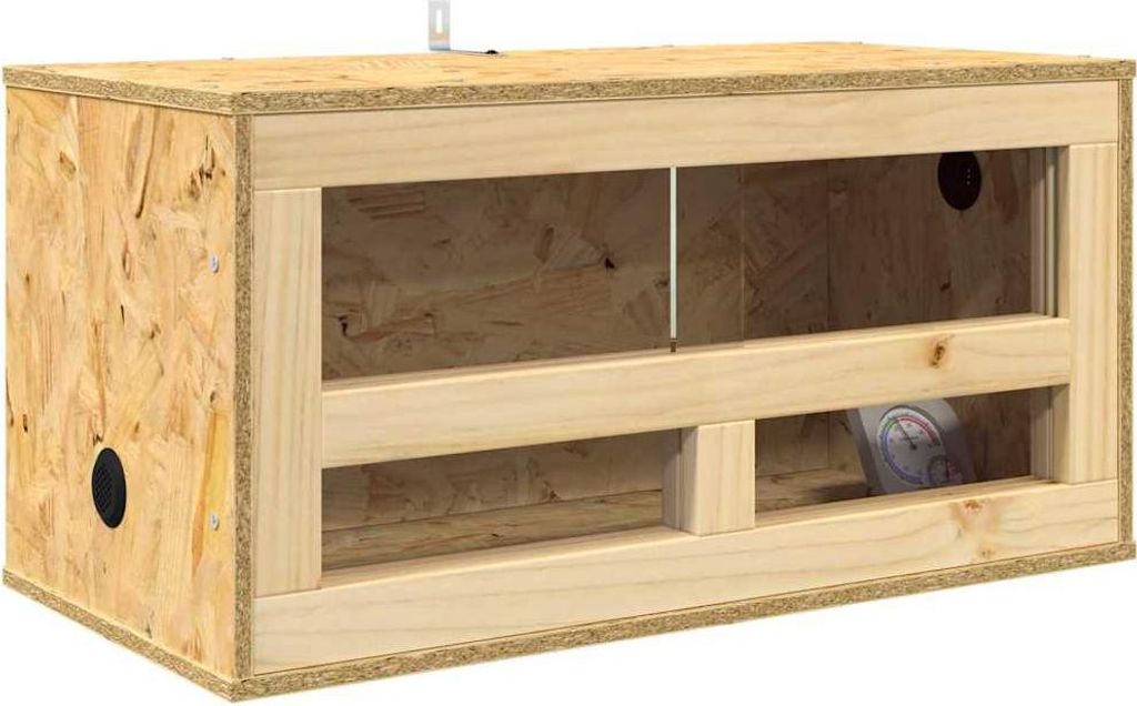vidaXL Terrario marrone 60 x 30 x 30 cm OSB Immagine del prodotto 