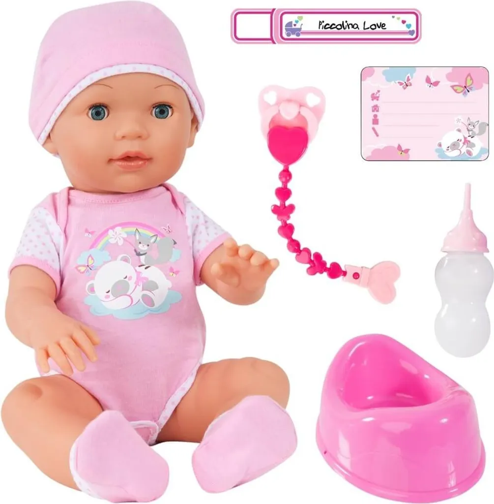 Cadeau enfant : Poupée Piccolina Love interactive avec kit complet de soin