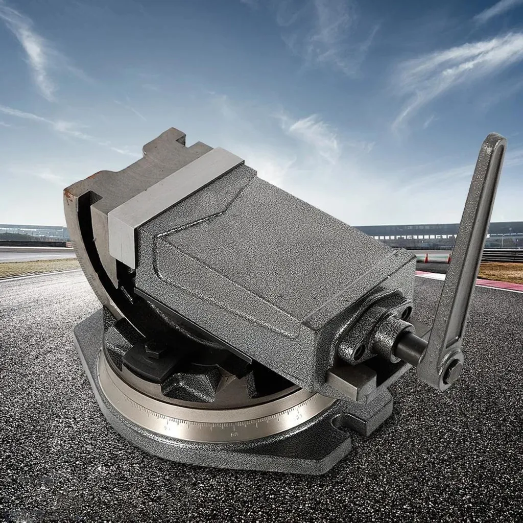Étau pour perceuse à colonne inclinable 125mm avec base rotative 360° - 3