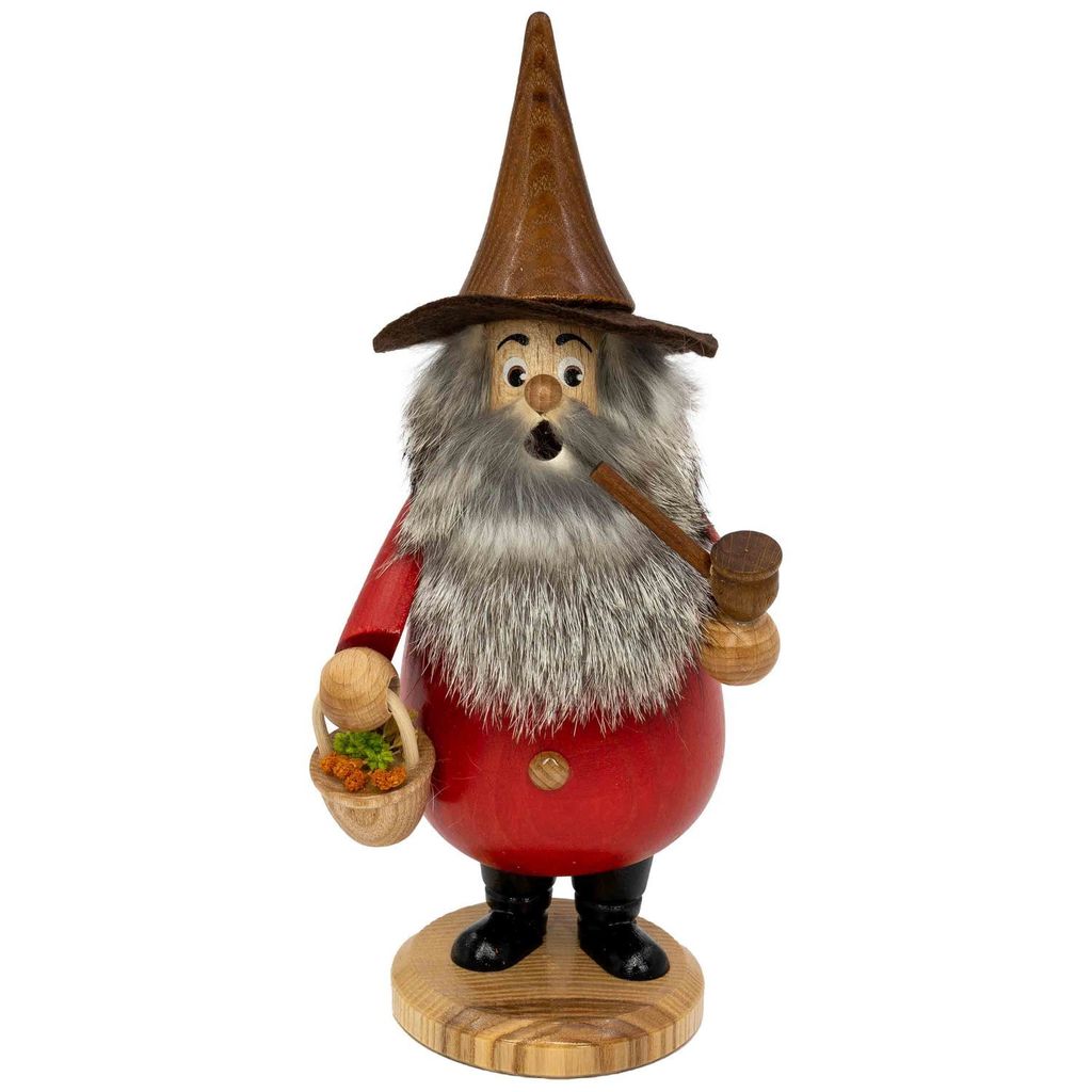 Räuchermännchen Waldwichtel 20 cm, Typ:Kräuterzwerg rot