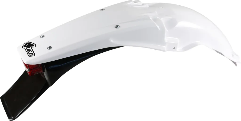 Garde-boue arrière UFO blanc pour moto Yamaha YZ et WR de 1996 à 2002