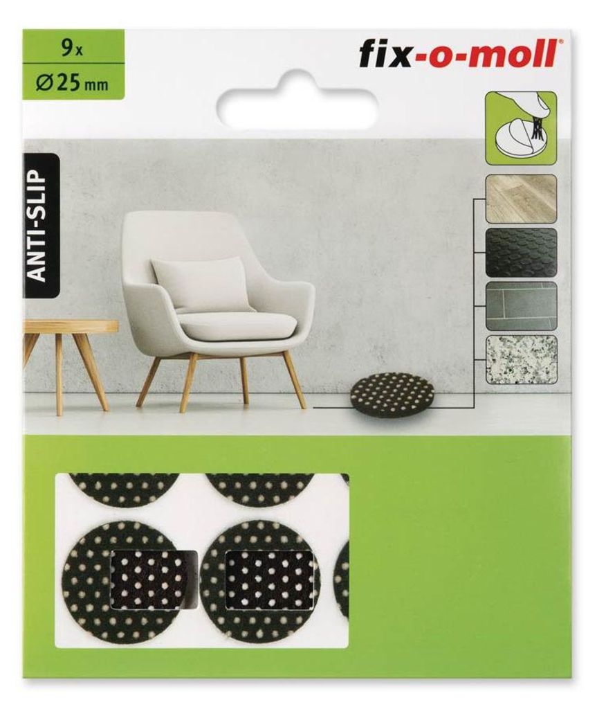 Filzpads rutschhemmend 25 mm fix-o-moll Produktbild 