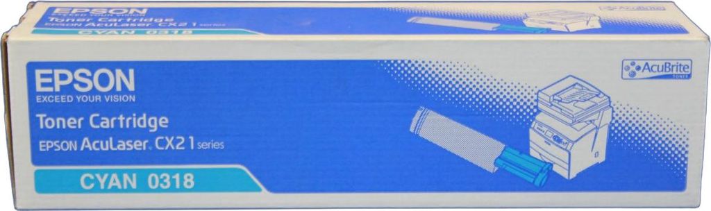 Epson 0318 Tonerkartusche C13S050318 Cyan 5.000 Seiten für Epson AcuLaser CX21N