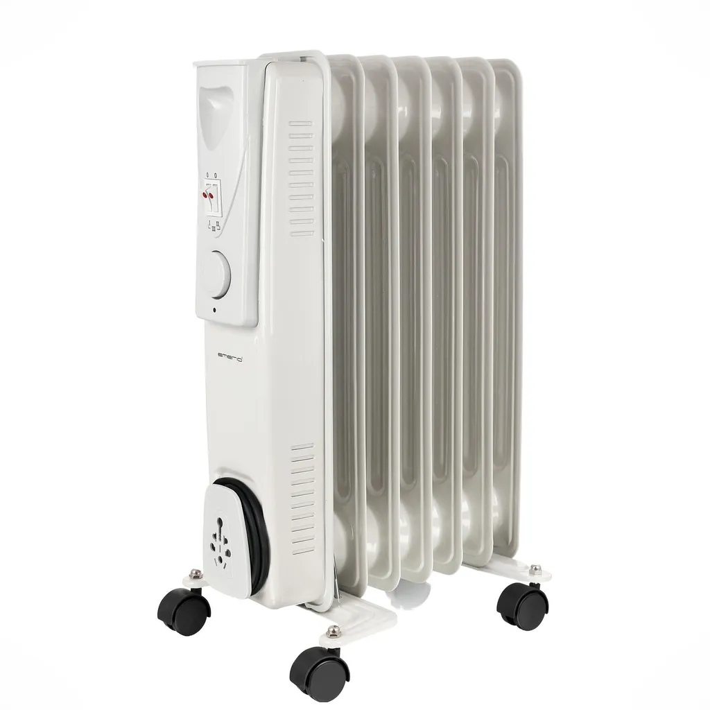 Radiateur bain d'huile 2000W silencieux - 7 Rippen thermostat Emerio