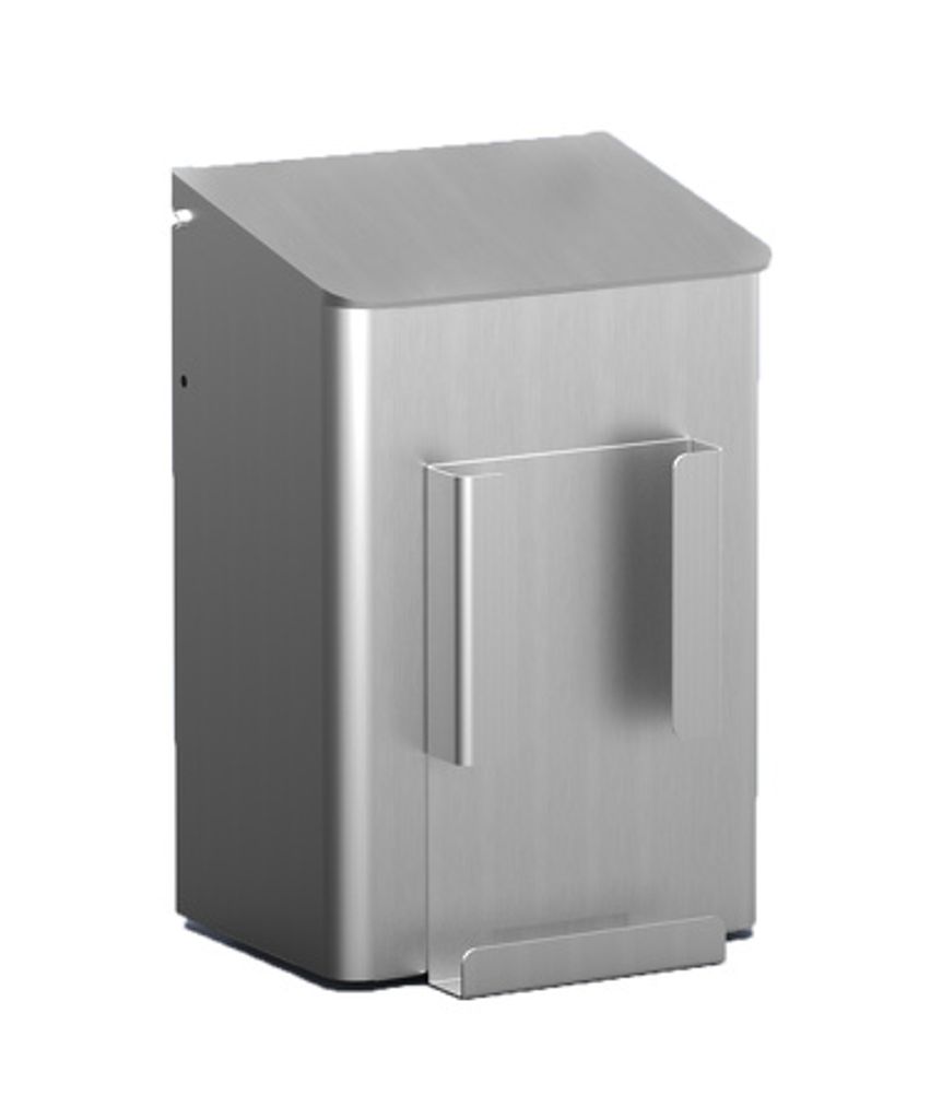 MediQo-line Hygienebehälter + Hygienebeutelhalter 6 Liter Aluminium - artikel 8240