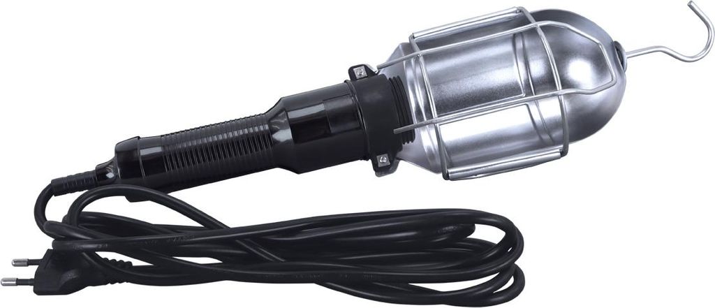 WARTA E27 tragbare Werkstattlampe, schwarz