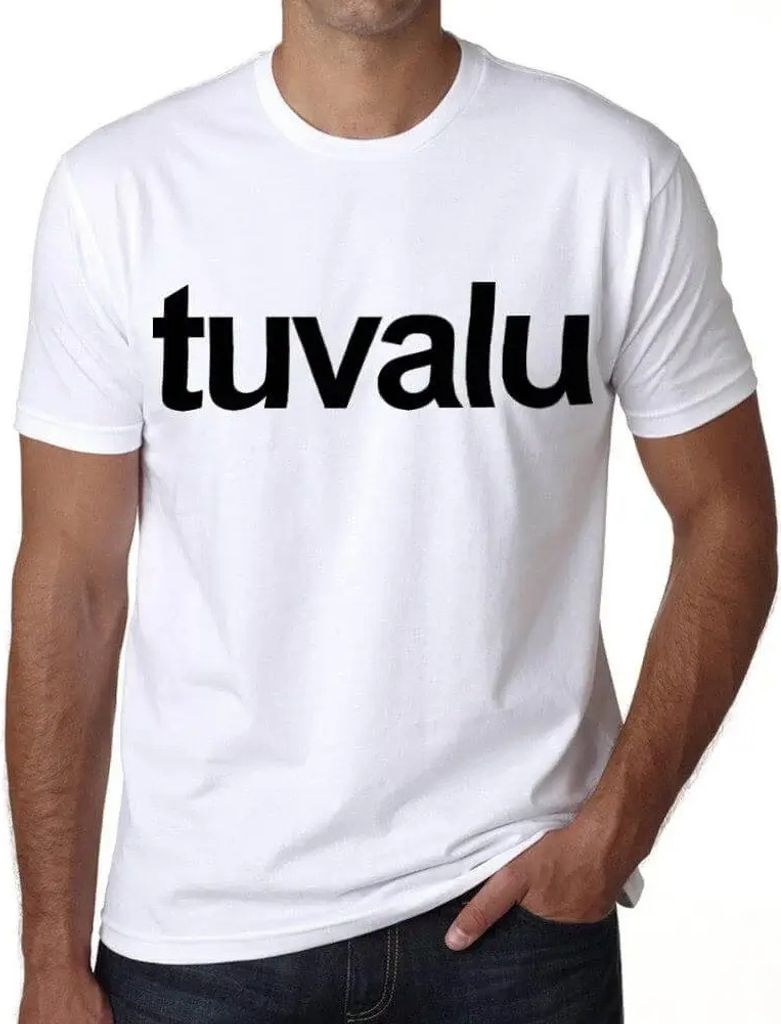Herren Grafik T-Shirt Tuvalu Öko-Verantwortlich Vintage Jahrgang Kurzarm Lustige Druck Geburtstag Geschenk Mann