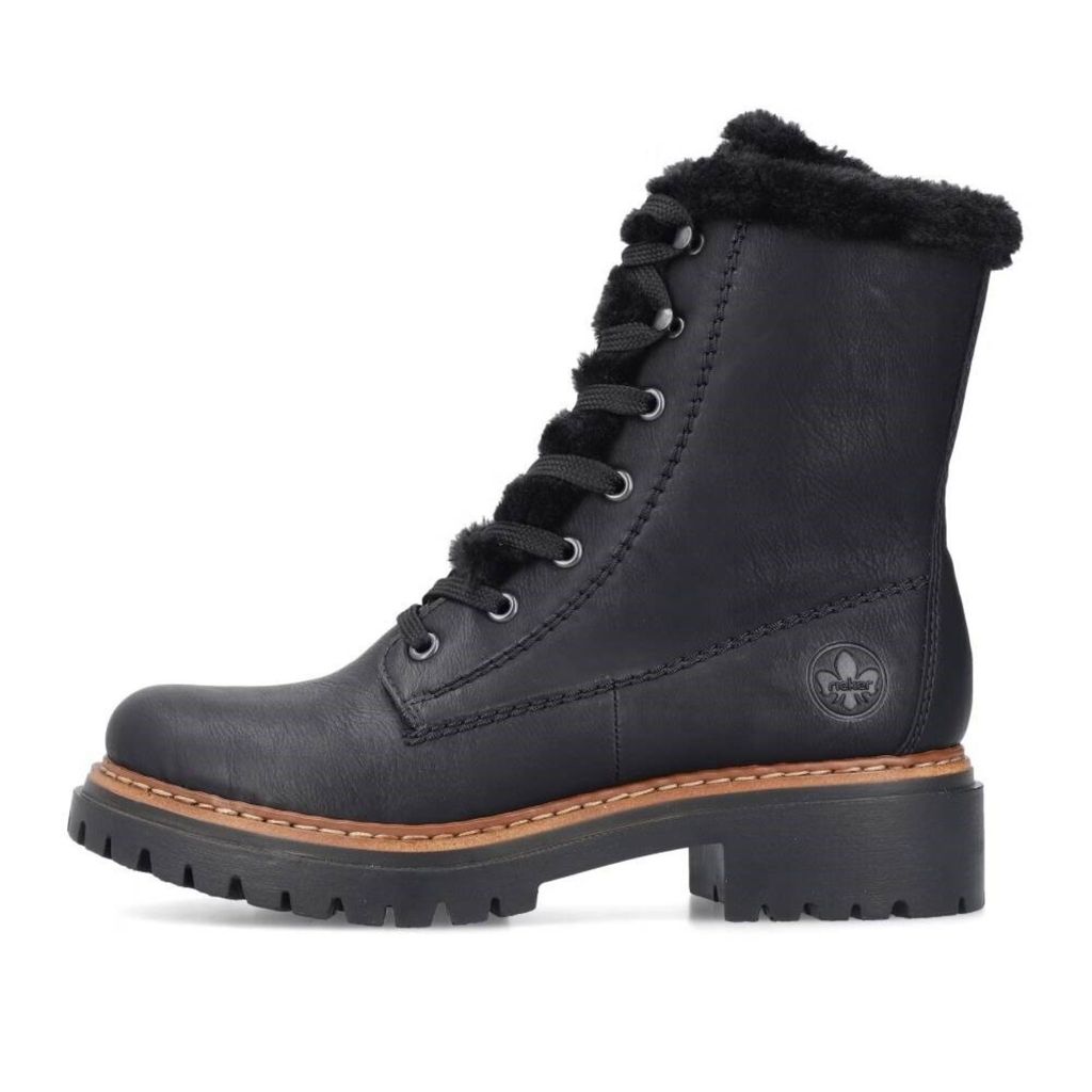 Rieker Veterschoenen Hoog  Veterschoenen Hoog - Zwart - Produktbild 