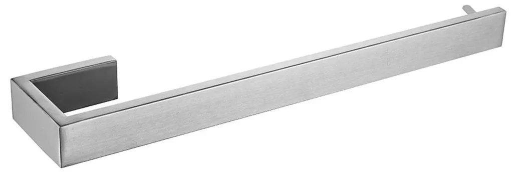 Porte-serviette long 35cm en acier inox SUS 304 brossé pour salle de bain