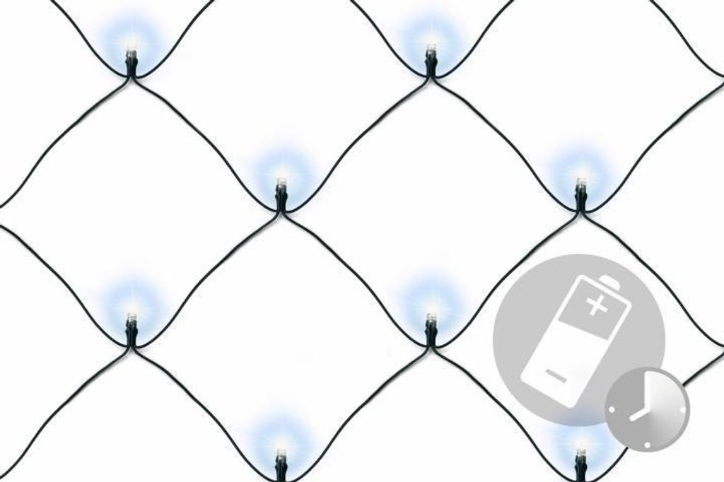 NEXOS Vianočná svetelná sieť 2 x 2 m, 160 LED, studená Obrázok produktu 