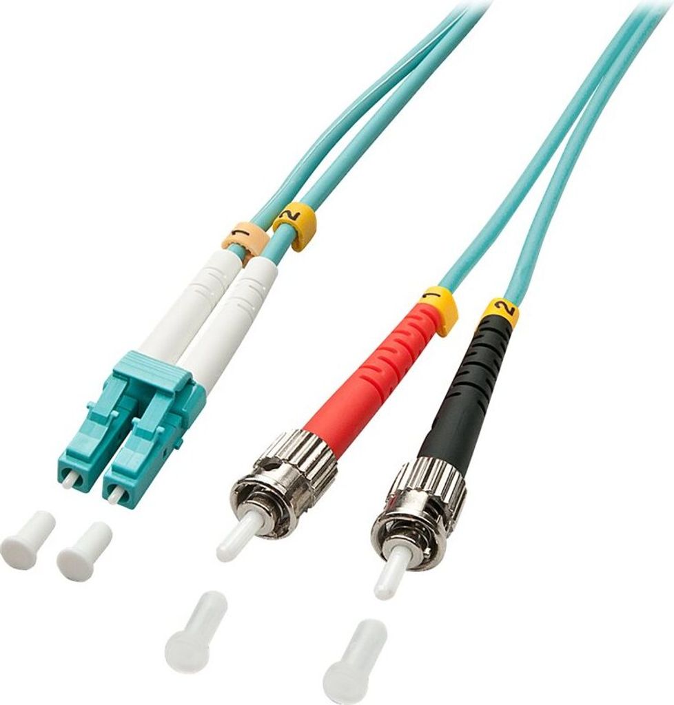 LINDY LWL-Duplexkabel LC/ST OM3 3m 50/125æm Multimode