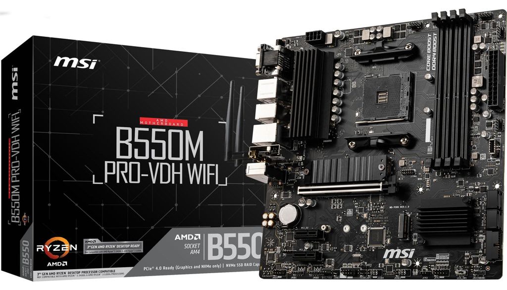 MSI B550M PRO-VDH WIFI - Mainboard - mATX