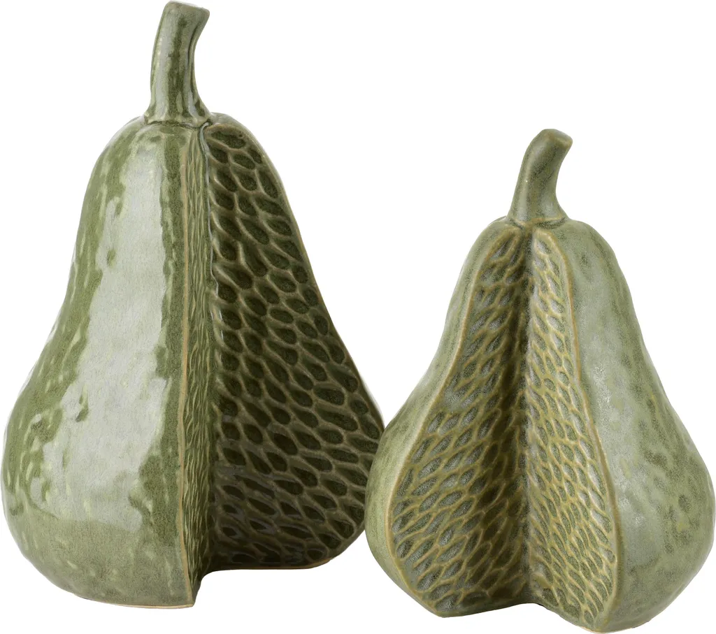 Décoration de table Saggio Pear en céramique, idéal pour salon et bureau