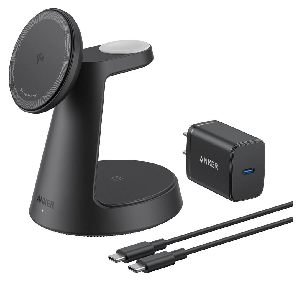 Anker Kabellose Ladestation  (3-in-1, Magnetischer Ständer) Produktbild 