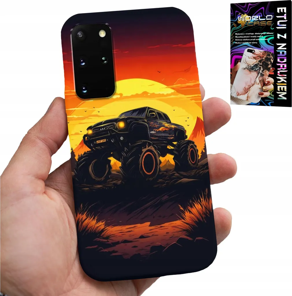 Cover Robusta Samsung S20+ Camion Monster Truck + Film Protettivo
