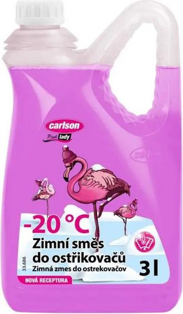 Carlson zimní kapalina do ostřikovačů PINK Lady -20°C 3L Obrázek produktu 