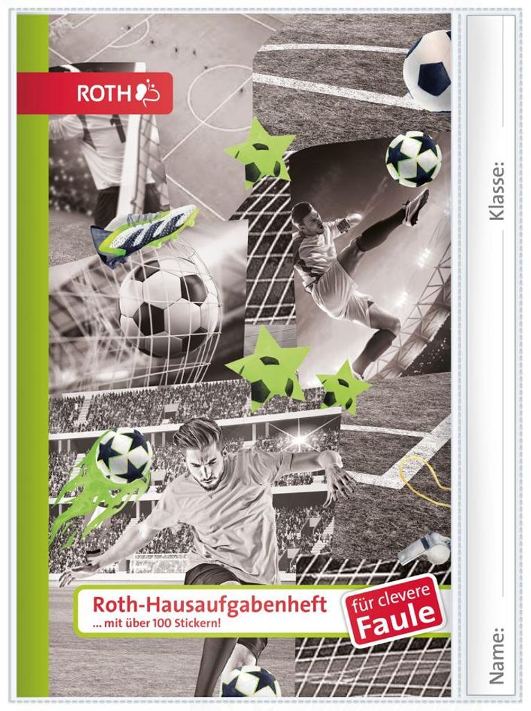 ROTH Hausaufgabenheft Teens für clevere Faule Soccer Produktbild 