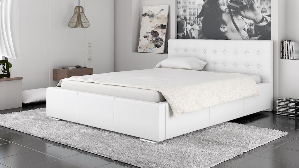 Polsterbett Bett Doppelbett GIANO 140x200cm inkl.Bettkasten