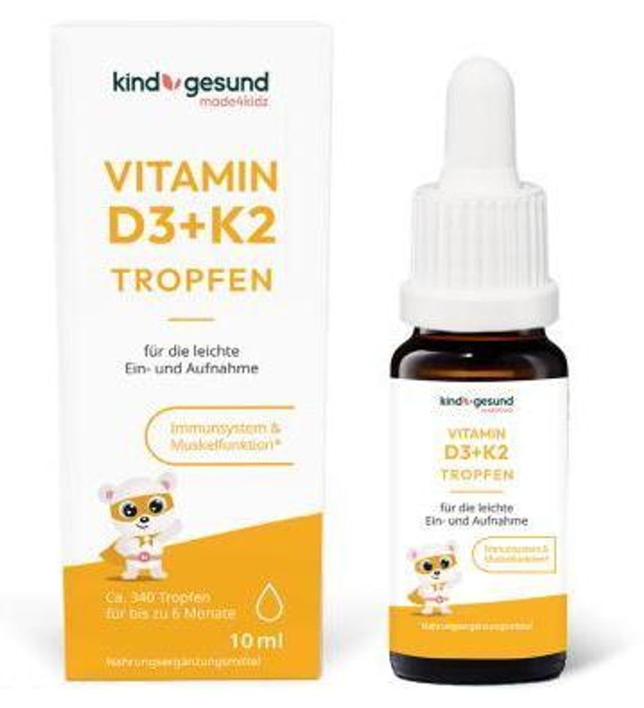 Kindgesund Vitamin D3 K2 Tropfen 560 I.E. 10 ml